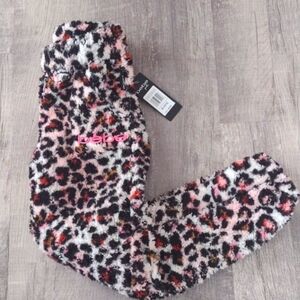New bebe Animal Print Pajama Pants Girls Size 10-12